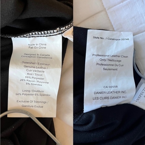 BNWT Danier Veronique leather mesh dress - Picture 11 of 12